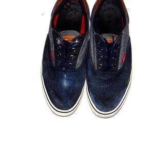 Levi's Blue  Lace Up Canvas Sneakers Men Size 10